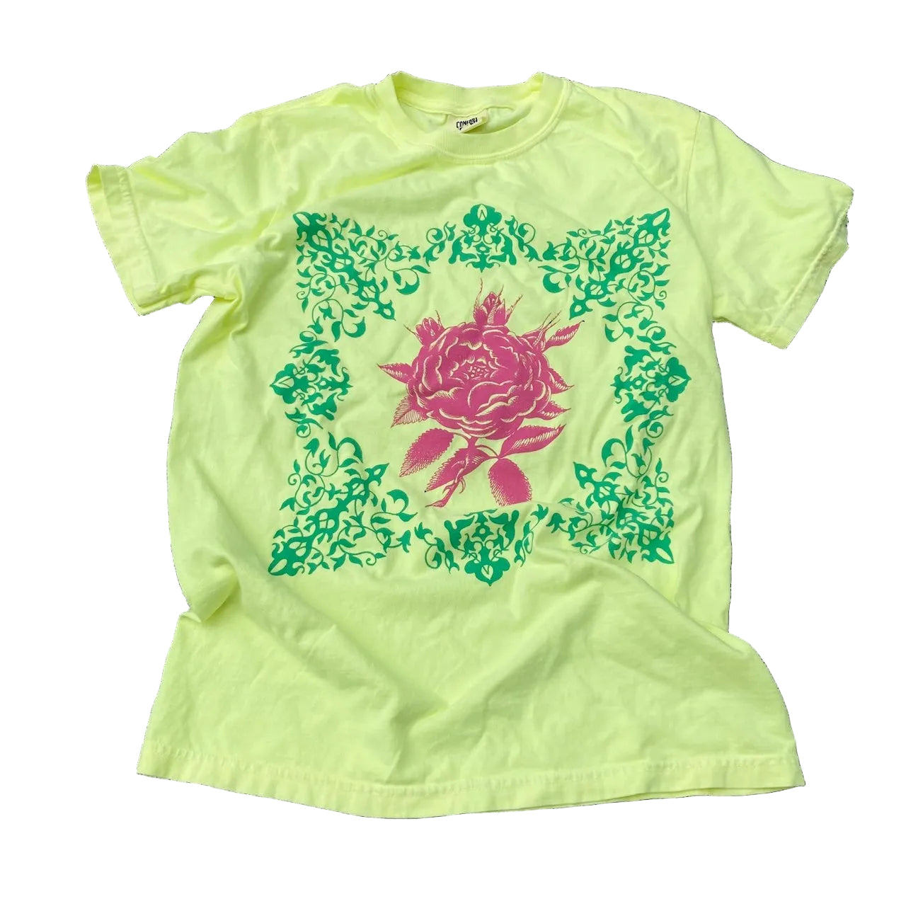 Sweep the Temple Neon Yellow T