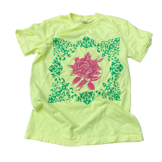 Sweep the Temple Neon Yellow T
